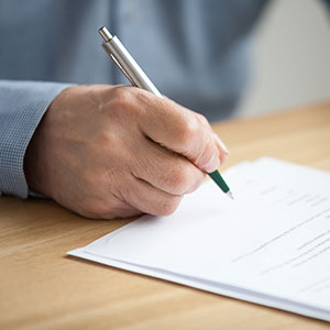 writing on paper